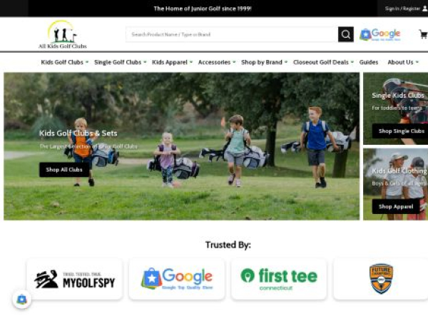 allkidsgolfclubs.com